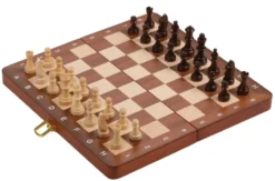 Chess cassette De Luxe, travel, field 30 mm, with numbers and letters (2711)