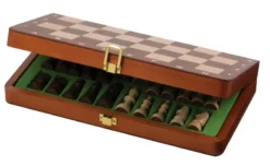 Chess cassette De Luxe, travel, field 30 mm, with numbers and letters (2711)