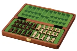 Chess cassette De Luxe, travel, field 30 mm, with numbers and letters (2711)