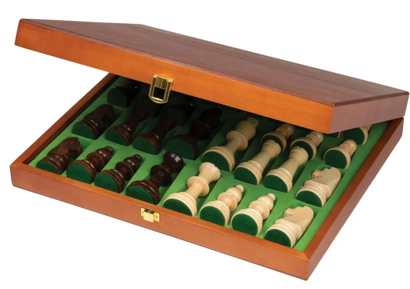 Chess-Set, Tournament, field 50mm, in wooden case (2503)