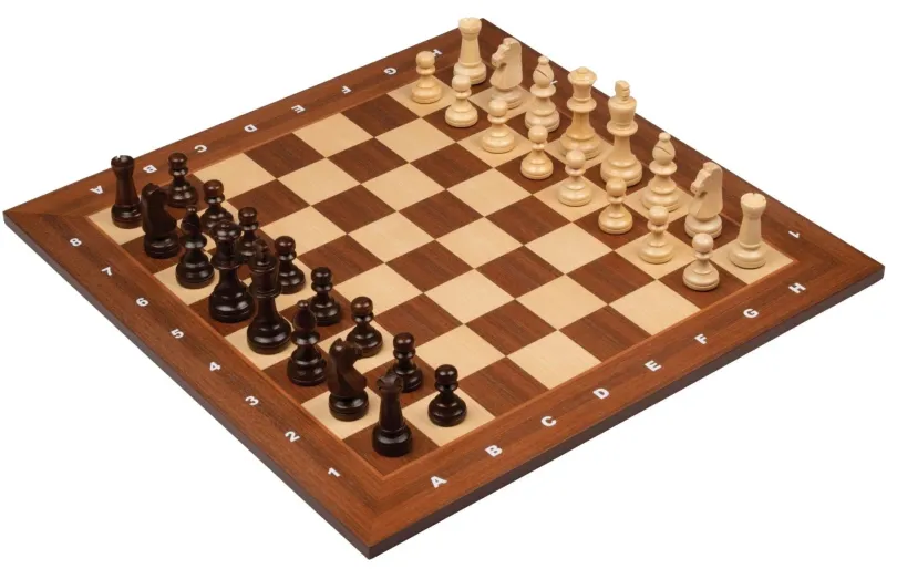 Chess-Set, Tournament, field 50mm, in wooden case (2503)