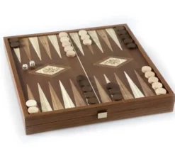 Classic 2-in-1 Chess & Backgammon Set in Walnut Case