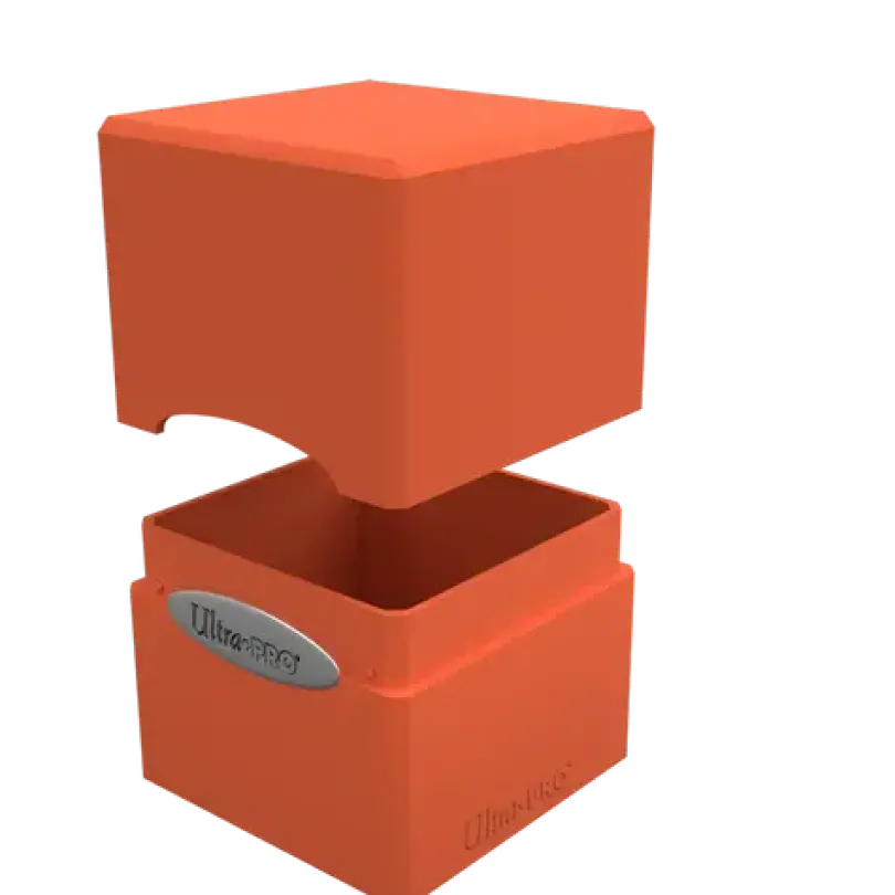 Classic Satin Cube - Pumpkin Orange