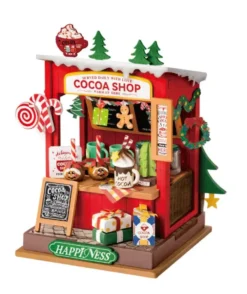 Cocoa Shop - DIY Miniature House, Bookshelf Decoration Kit - Rolife