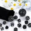 Complete Dice Set D3-D100 Black