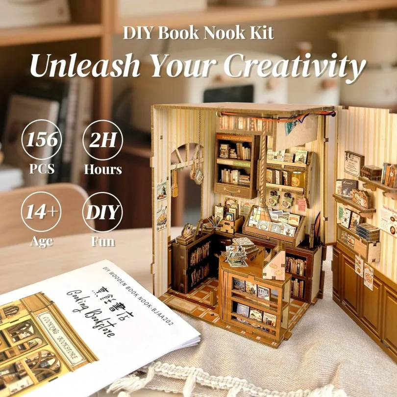 Cooking Bookstore - Book Nook Kit - CuteBee