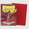 Crimson Matte Sleeves Standard Size 100 Dragon Shield