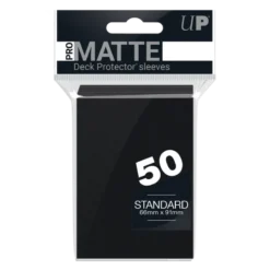 50ct Pro-Matte Black Standard Deck Protectors