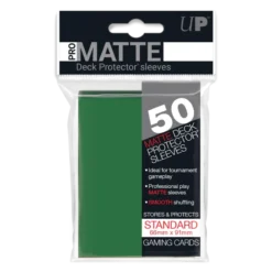 50ct Pro-Matte Green Standard Deck Protectors