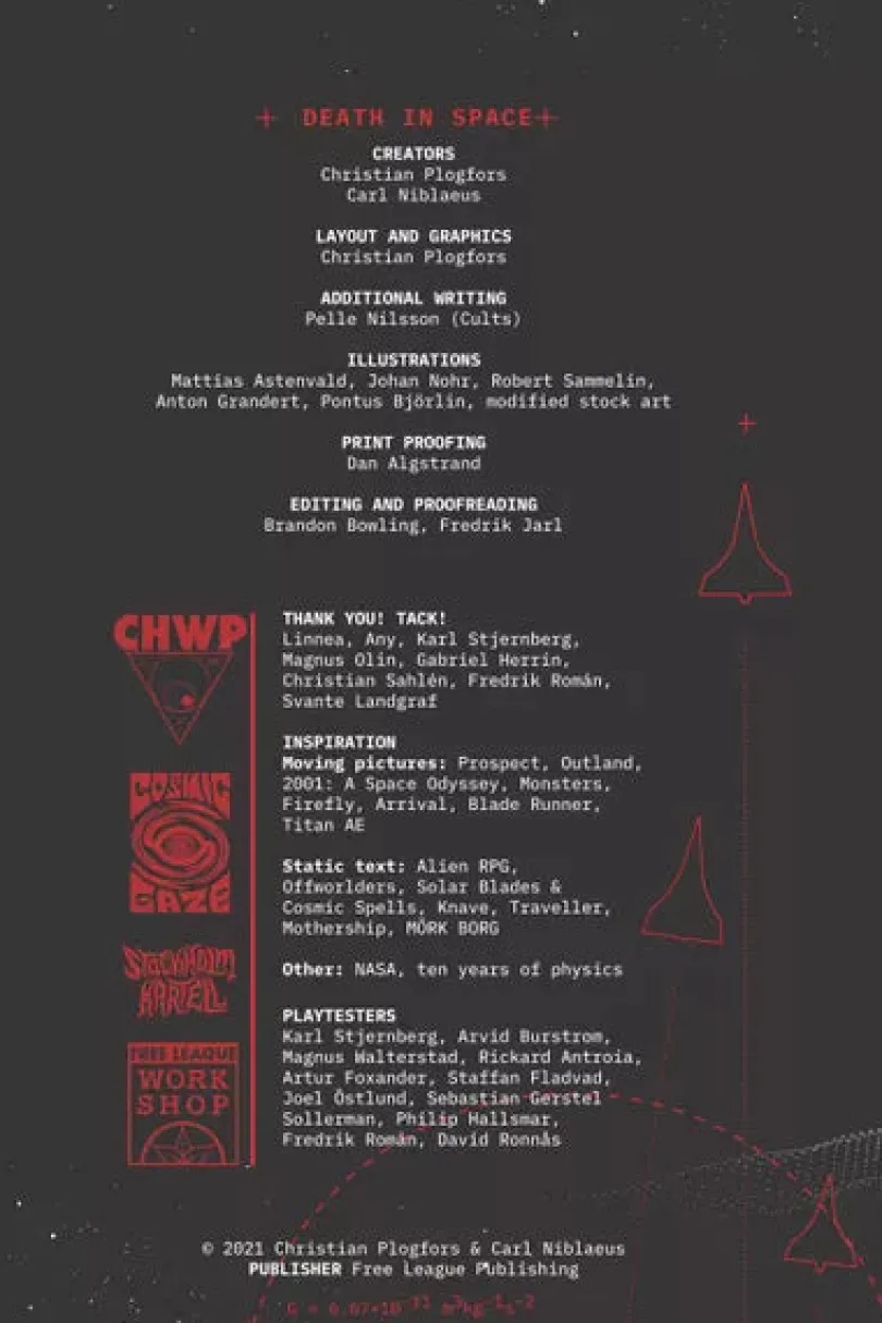 Death In Space Rpg