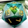 D20 Emerald Eye (33mm)