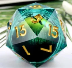 D20 Emerald Eye (33mm)
