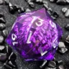 D20 Emerald Eye (33mm) - Purple/Eye
