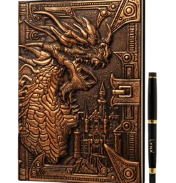 3D FAUX-LEATHER NOTEBOOK | FANTASY/DND DUNGEON MASTER(DM)/PLAYER JOURNAL