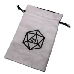 Dice Bag D20 Grey
