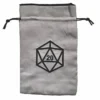 Dice Bag D20 on Gray
