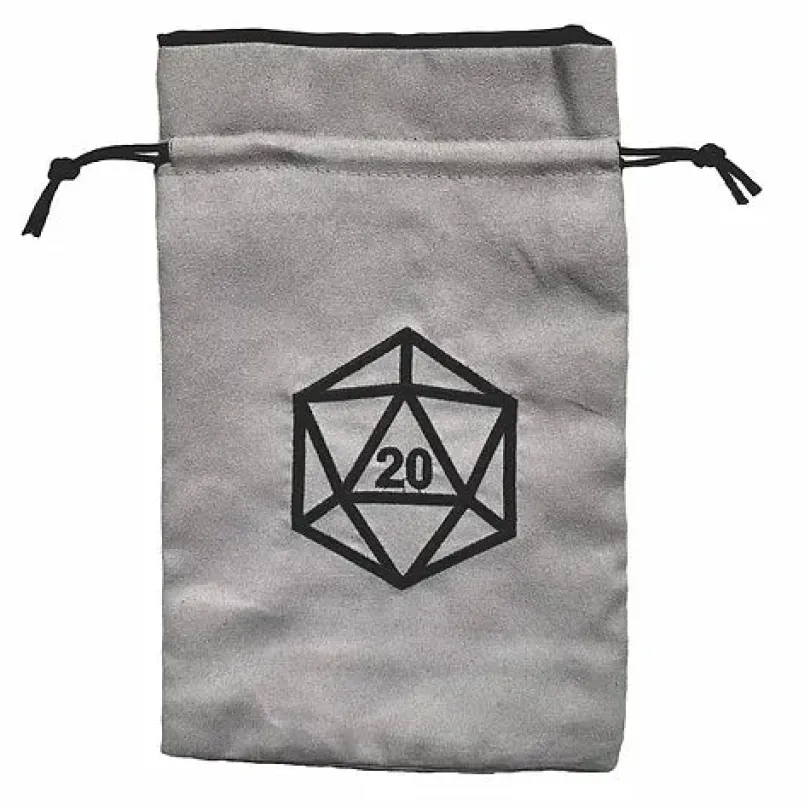 Dice Bag D20 on Gray