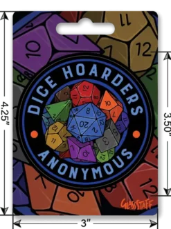 Dice Hoarders Anonymous Sticker