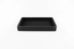Dice Tray Real Wood - Black