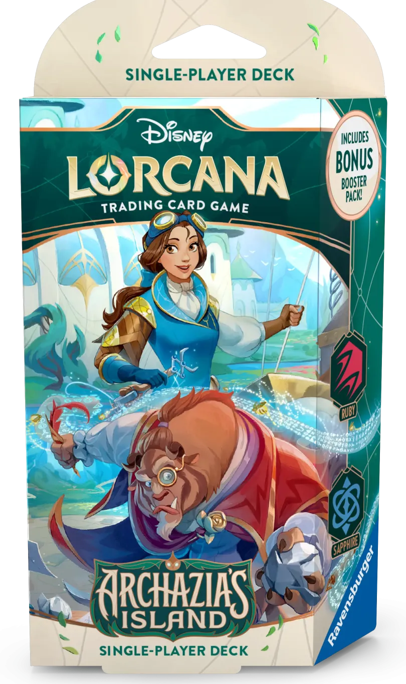Disney Lorcana Tcg Archazias Island Starter Deck Belle Beast Disney Lorcana