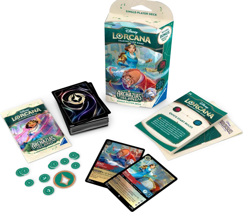 Disney Lorcana Tcg Archazias Island Starter Deck Belle Beast Disney Lorcana