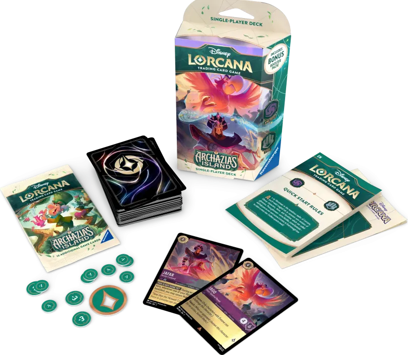 Disney Lorcana Tcg Archazias Island Starter Deck Iago Jafar Disney Lorcana