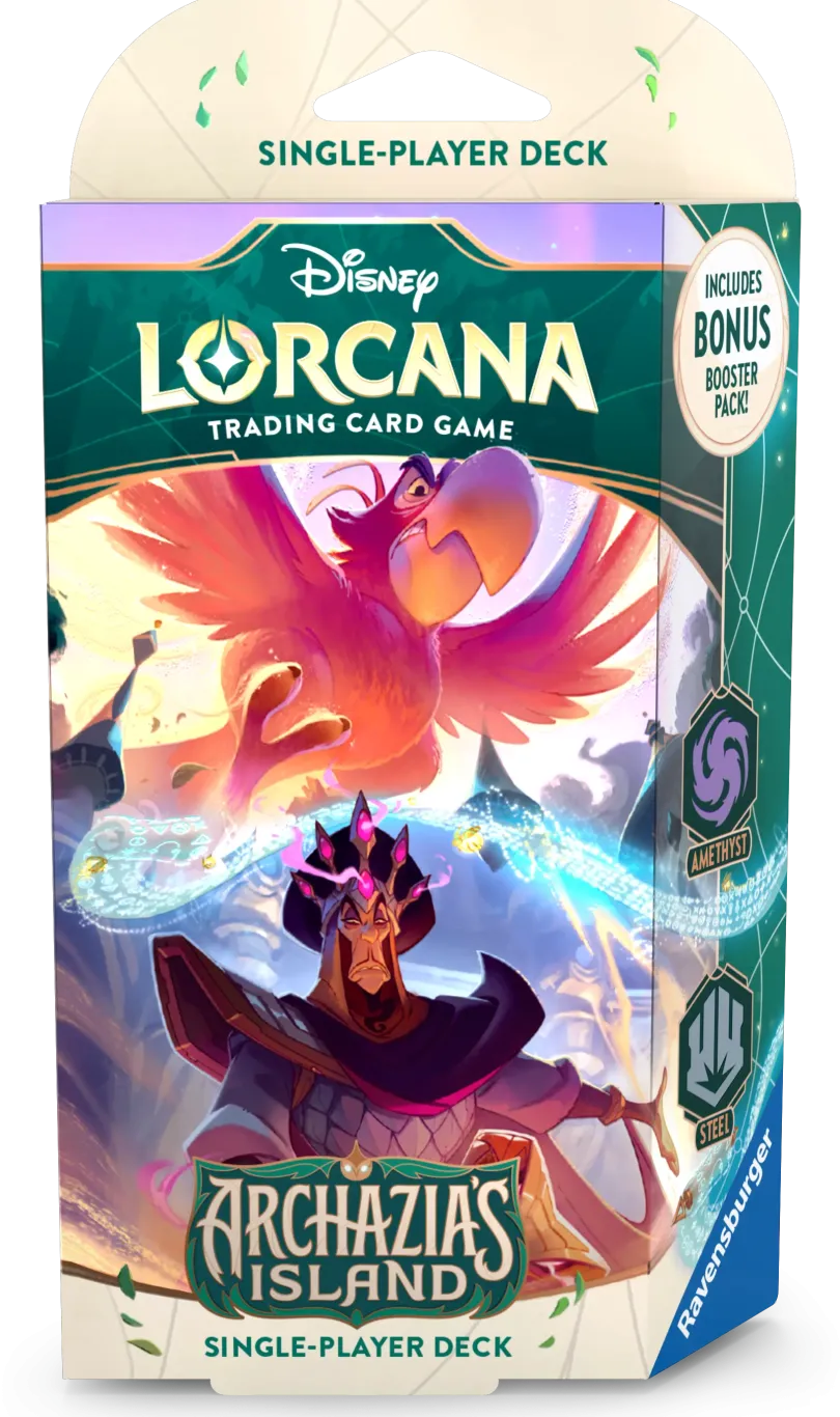 Disney Lorcana Tcg Archazias Island Starter Deck Iago Jafar Disney Lorcana