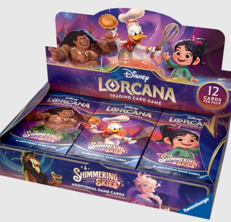 Disney Lorcana Tcg Shimmering Skies Booster Pack Display 24 Boosters
