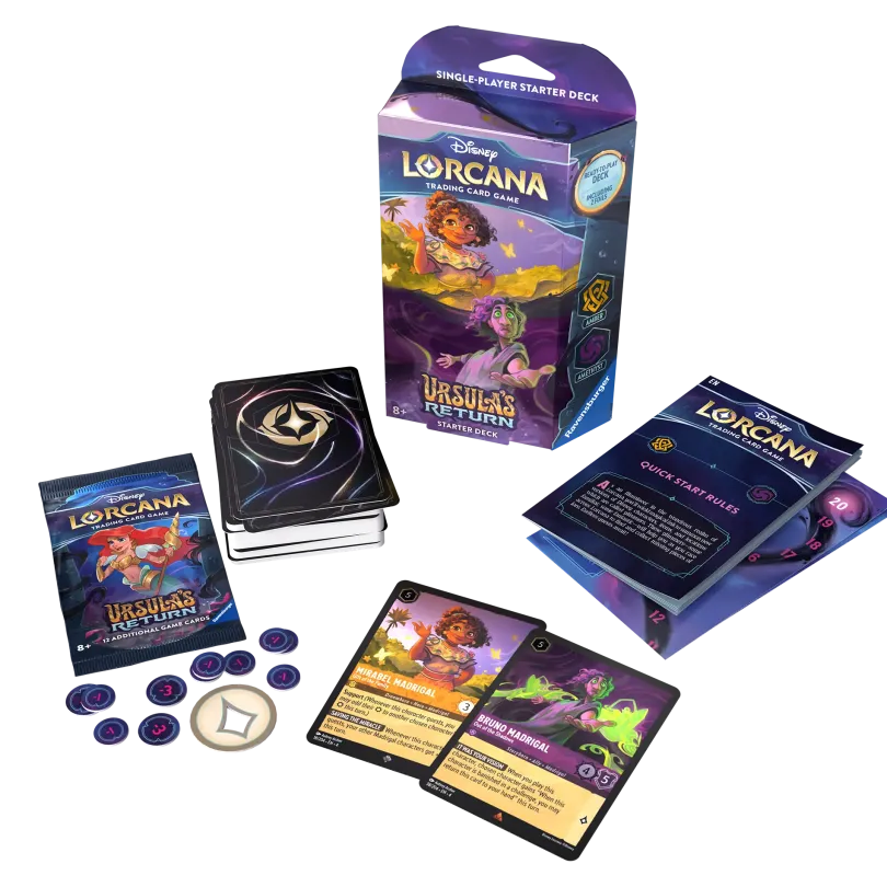 Disney Lorcana Tcg Ursulas Return Starter Deck Mirabel Bruno Madrigal Disney Lorcana