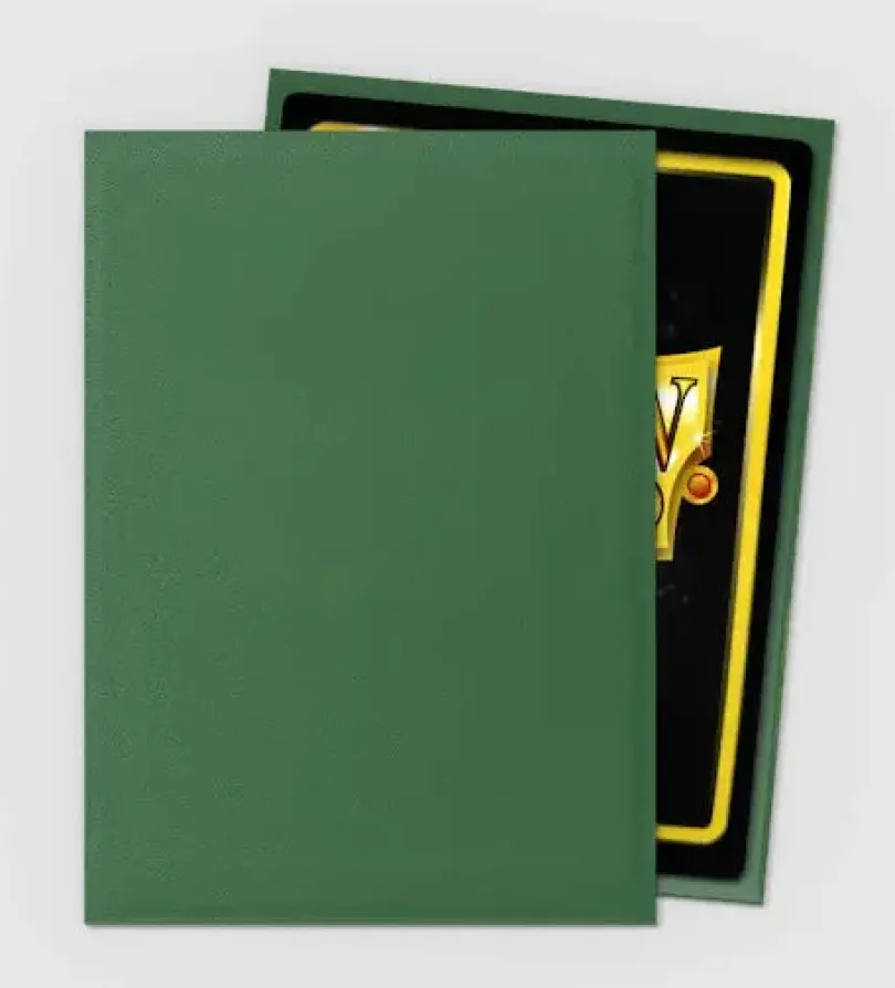 Dragon Shield Forest Green Matte Sleeves Standard Size 100 Dragon Shield