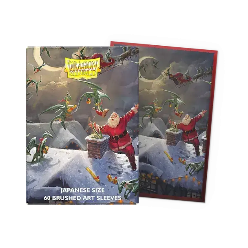 Dragon Shield Japanese Size Brushed Art Sleeves Christmas 2023 Dragon Shield