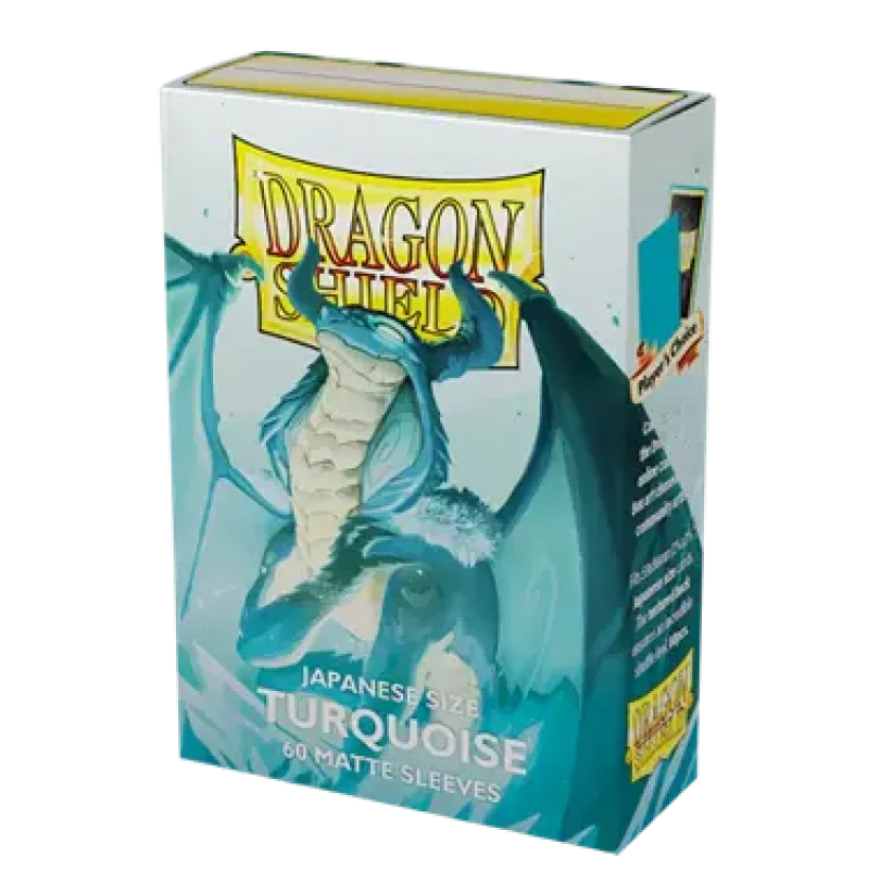 Dragon Shield Japanese size Matte Sleeves Turquoise 'Yadolom' (60 Sleeves)