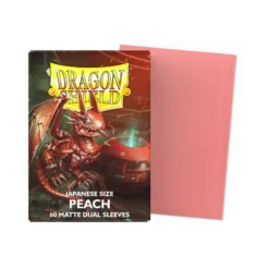 Dragon Shield Japanese Size Matte Dual Sleeves Peach Dragon Shield