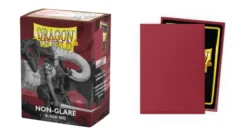Dragon Shield Matte Non Glare Sleeves Blood Red 100 Sleeves Dragon Shield