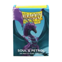 Dragon Shield Sleeves - Standard size - Matte Dual - Soul & Petrol (100 Sleeves)