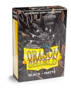 Dragon Shield Small Sleeves - Japanese Matte Black (60 Sleeves)