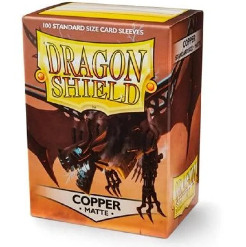 Dragon Shield Standard Matte Sleeves – Copper "Draco Primus" (100 Sleeves)