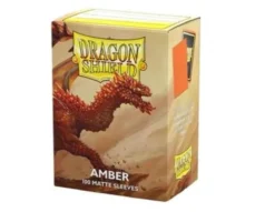 Dragon Shield Standard Matte Sleeves Amber 100 Sleeves Dragon Shield