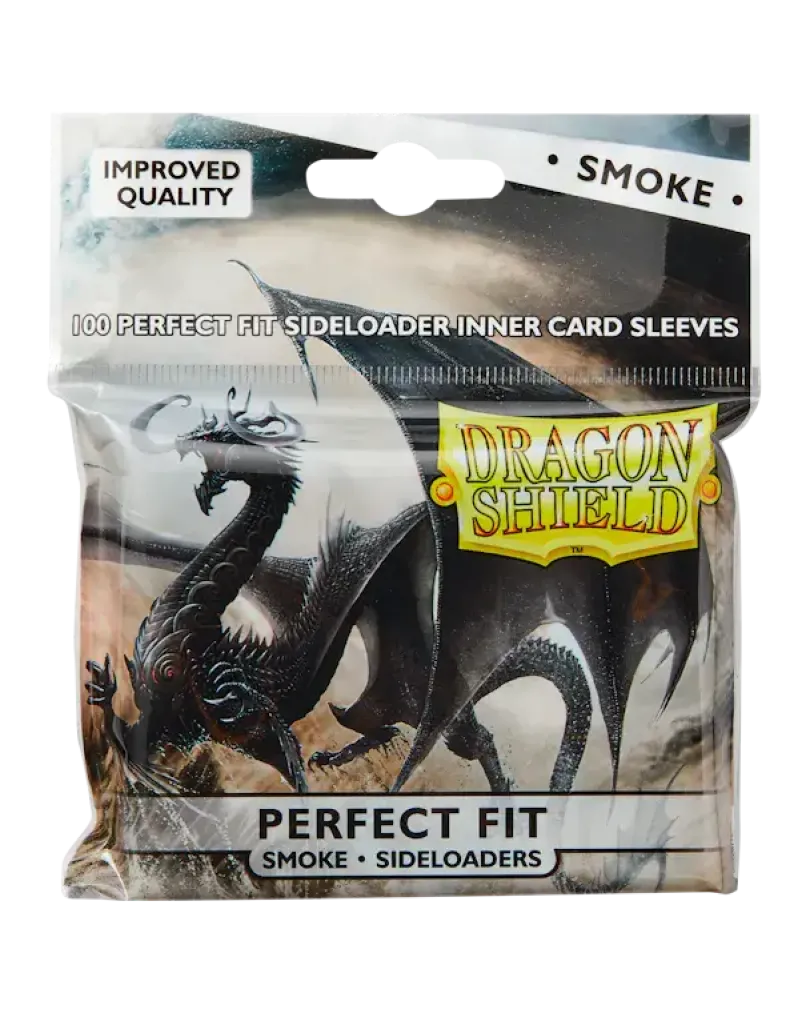 Dragon Shield Standard Perfect Fit Sideloading Sleeves - Smoke