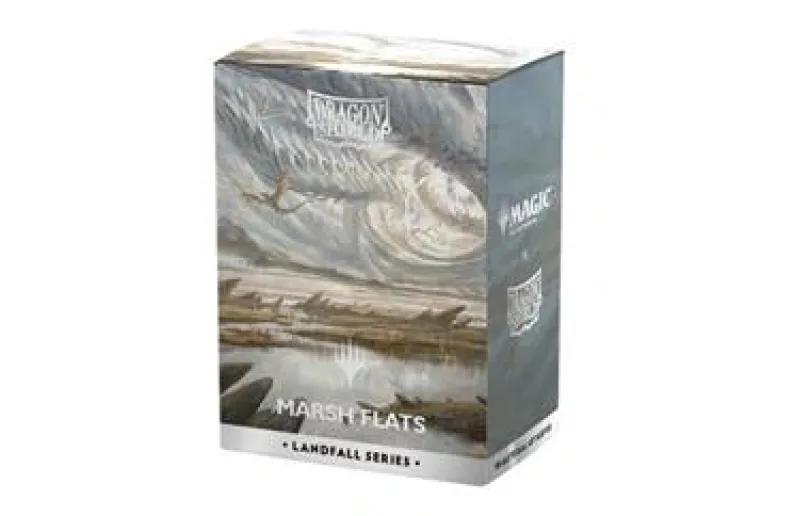 Dragon Shield Standard size License Sleeves - Landfall Series - Marsh Flats (100 Sleeves)