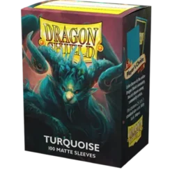 Dragon Shield Standard size Matte Sleeves Turquoise 'Atebeck' (100 Sleeves)