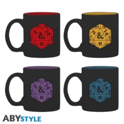 Dungeons & Dragons: Set 4 espresso mugs - D20