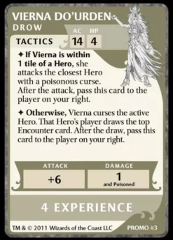 Dungeons & Dragons: The Legend of Drizzt Board Game – Vierna Do'Urden Promo