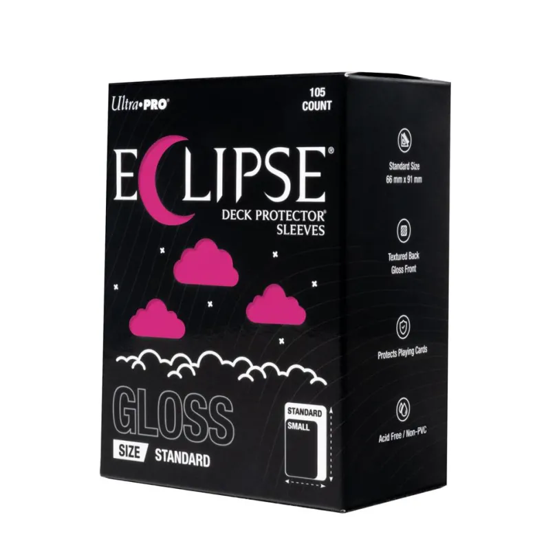 ECLIPSE® Gloss Standard DECK PROTECTOR® Sleeves: Hot Pink - 105ct