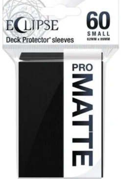 Eclipse Matte Small Sleeves: Jet Black (60 Sleeves)