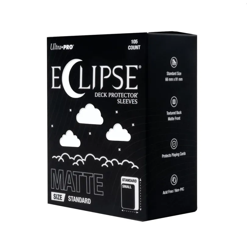 ECLIPSE® Matte Standard DECK PROTECTOR® Sleeves: Arctic White - 105ct