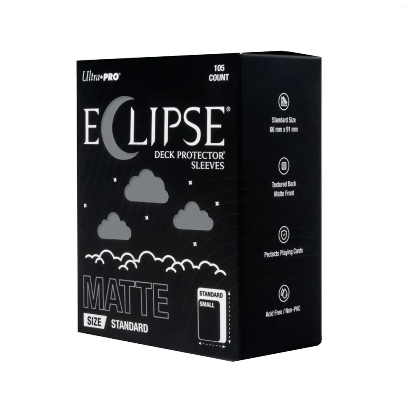 ECLIPSE® Matte Standard DECK PROTECTOR® Sleeves: Smoke Grey - 105ct