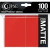 Eclipse Matte Standard Sleeves: Apple Red (100 Sleeves)