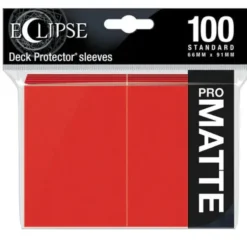 Eclipse Matte Standard Sleeves: Apple Red (100 Sleeves)