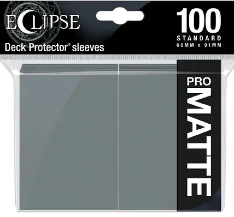 Eclipse Matte Standard Sleeves: Smoke Grey (100 Sleeves)